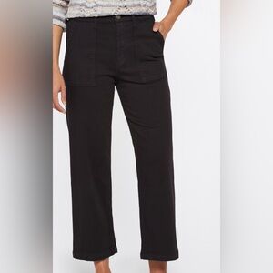 Studio Blue Womens -Black -Dawn Wide Leg Utility Pants Stretch Size 8